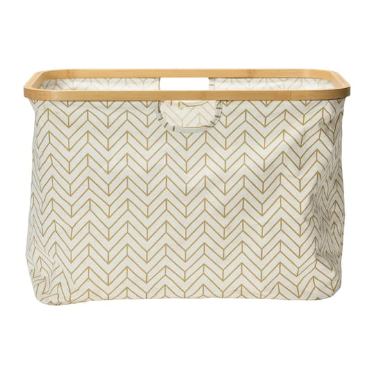 Household Essentials Krush Bamboo Rimmed Basket